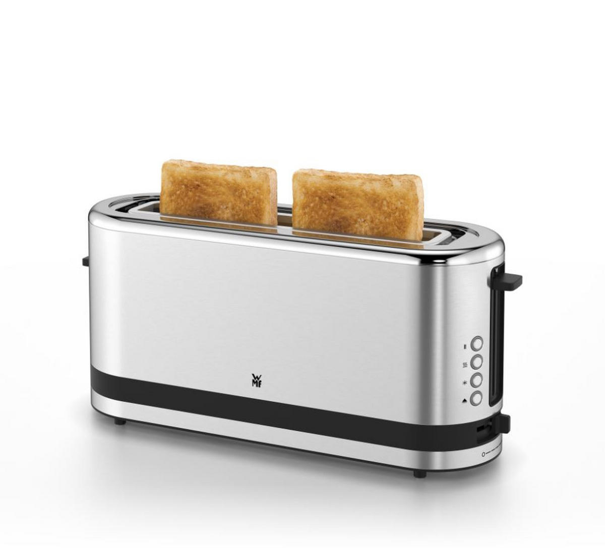TOASTER Küchenminis Langschlitz  - Edelstahlfarben/Schwarz, Basics, Metall - WMF