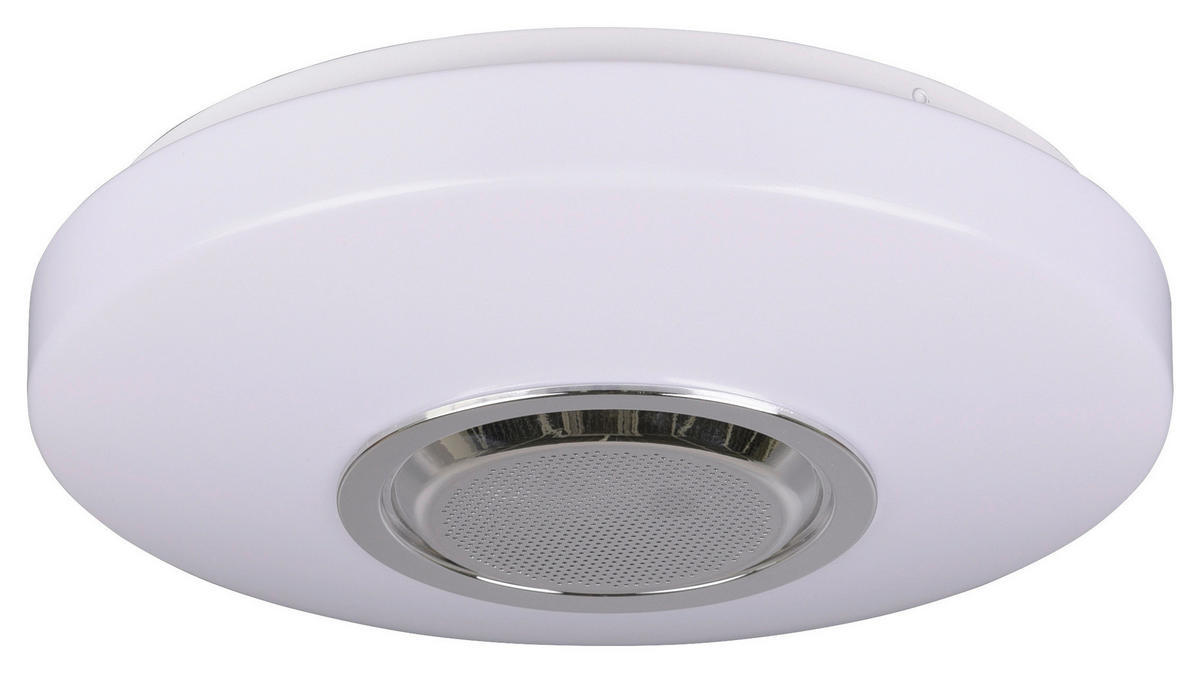 LED PLAFONJERA - bela, Dizajnerski, metal/plastika (33/10cm) - Novel