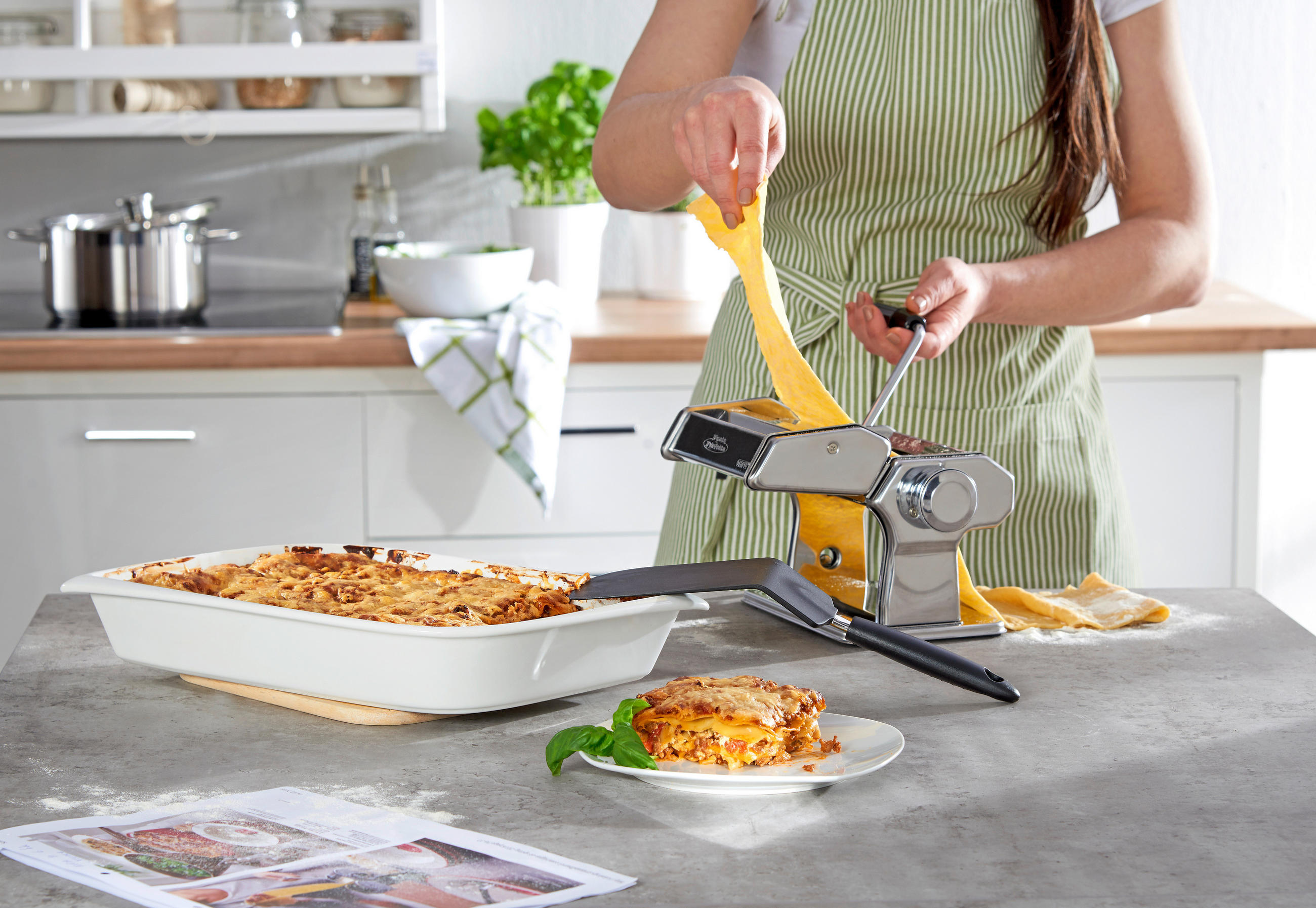 STROJ ZA IZRADU TJESTENINE PASTA PERFETTA - boje oplemenjenog čelika, Basics, metal (20/20/15cm) - Gefu