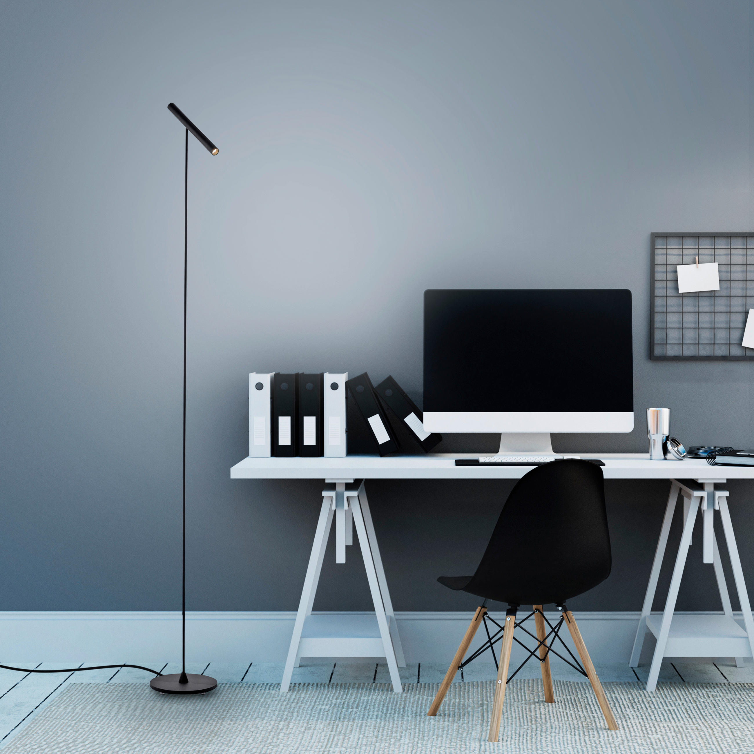 LED-STEHLEUCHTE 25/20,2/178 cm    - Design, Kunststoff/Metall (25/20,2/178cm) - Neuhaus PURE
