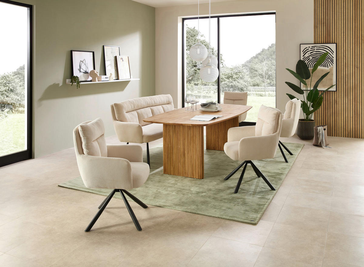 ESSTISCH in Holz 220/110/77 cm  - Akaziefarben, MODERN, Holz (220/110/77cm) - Livetastic