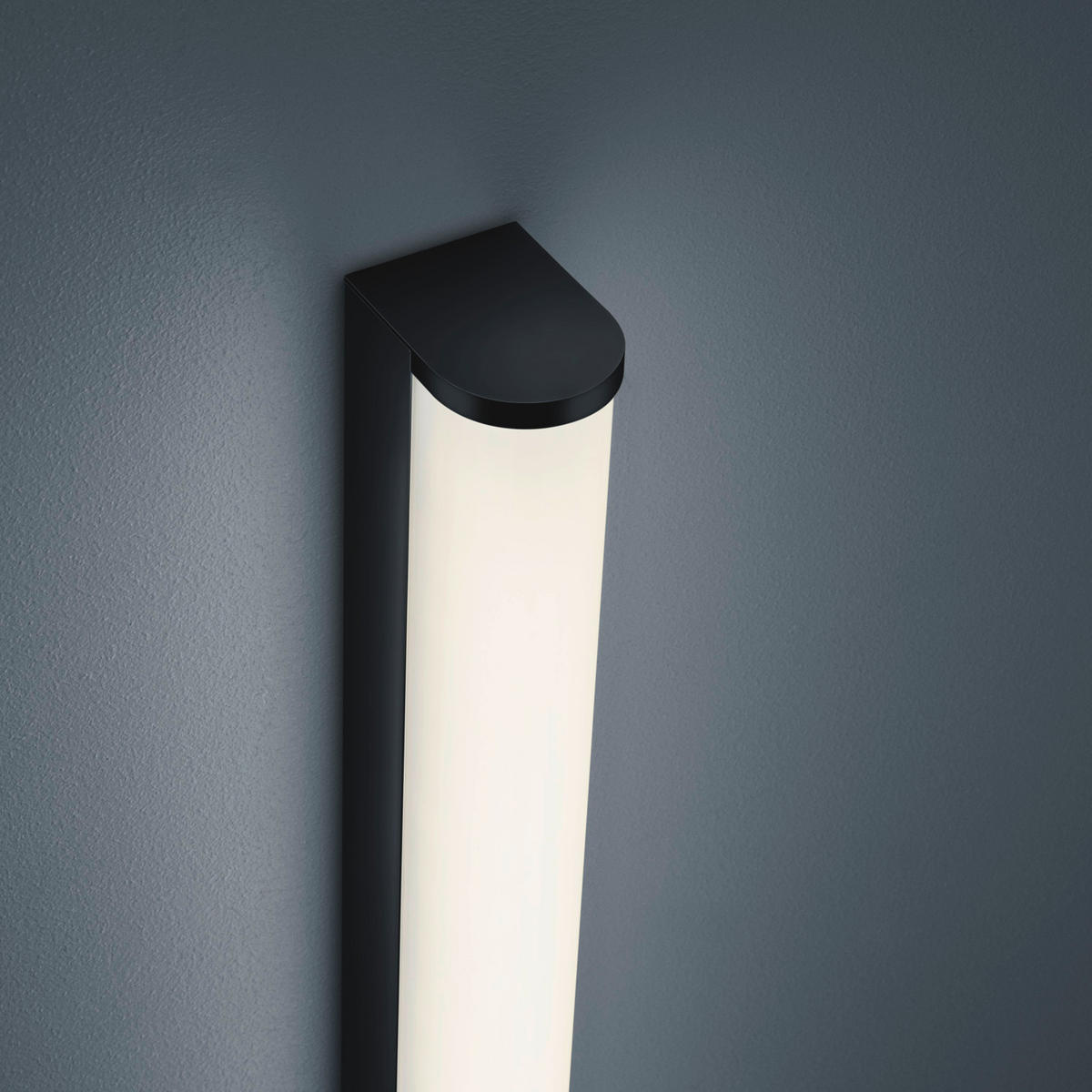 SPIEGELLEUCHTE Ponto 5/60/7 cm  - Schwarz, Design, Kunststoff/Metall (5/60/7cm) - Helestra