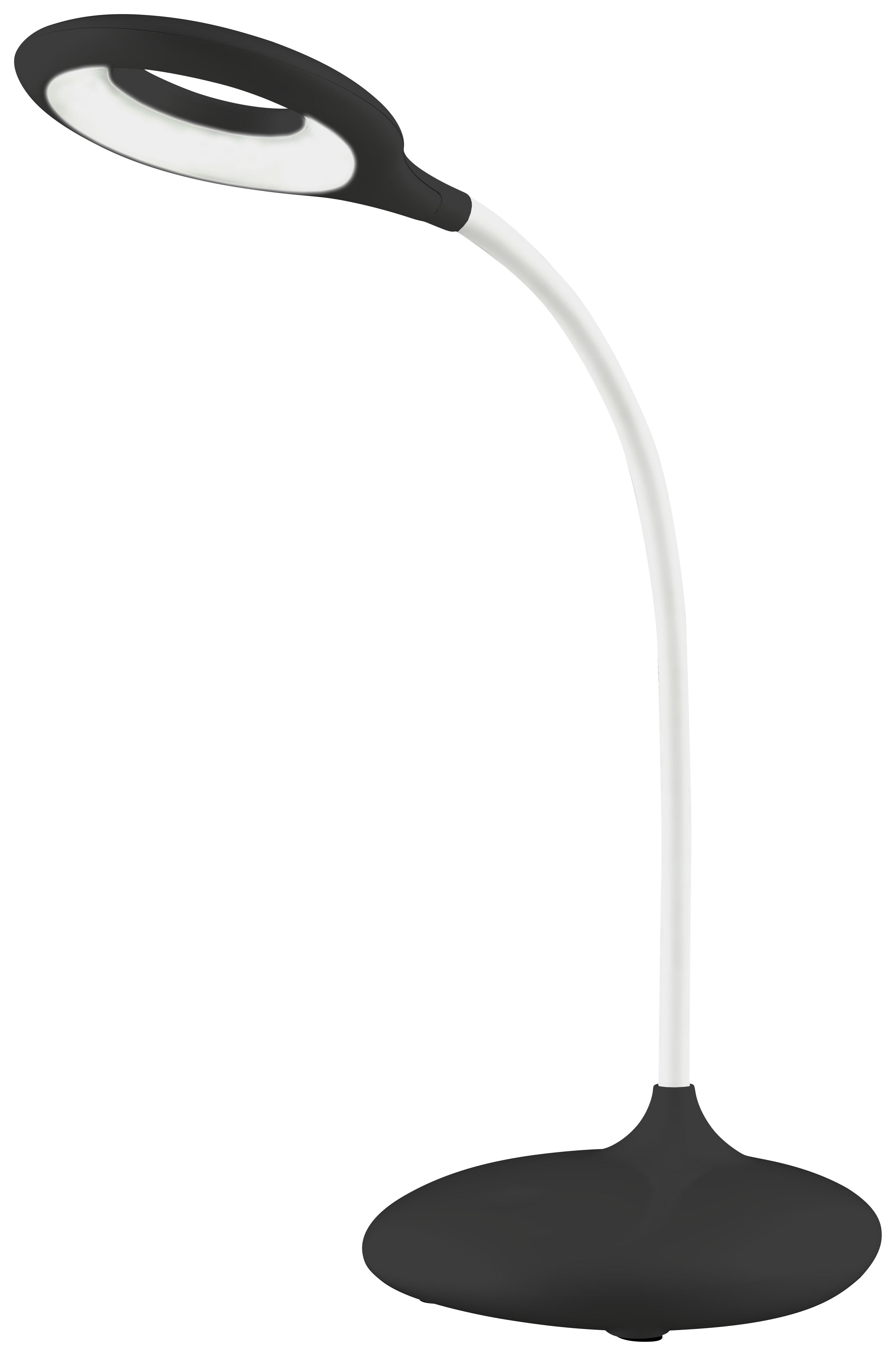LED LAMPA NA PSACÍ STŮL, dotykový stmívač, 41 cm - černá, Trend, plast (41cm) - Xora