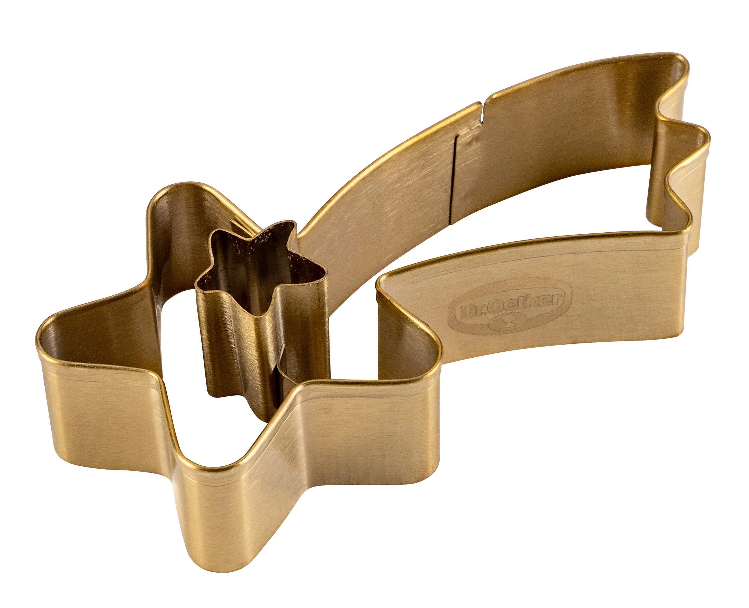LINZER-KEKSAUSSTECHER - Goldfarben, KONVENTIONELL, Metall (8/2cm) - Dr.Oetker