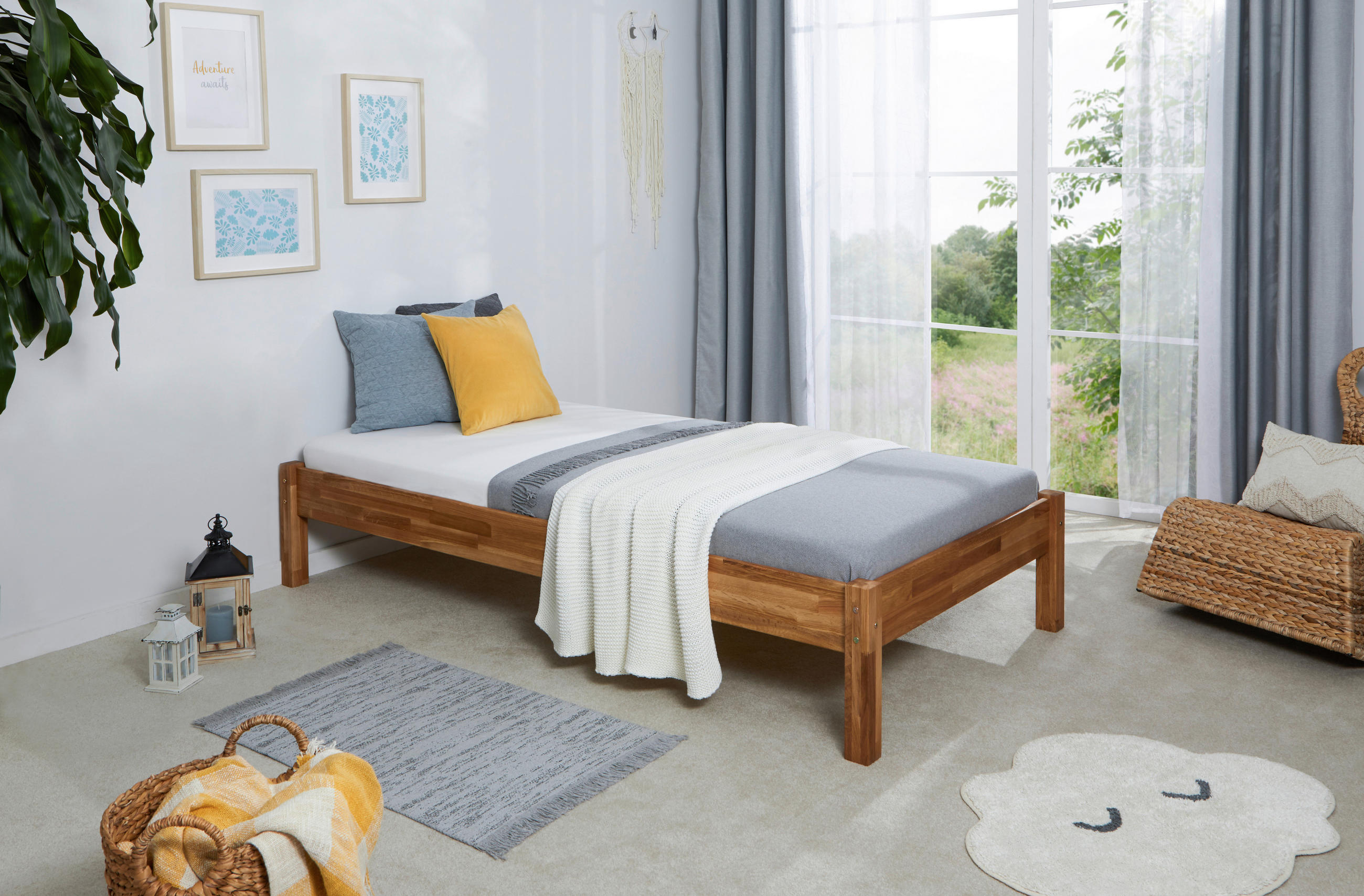 FUTONBETT - Naturfarben, MODERN, Holz (140/200cm) - MID.YOU