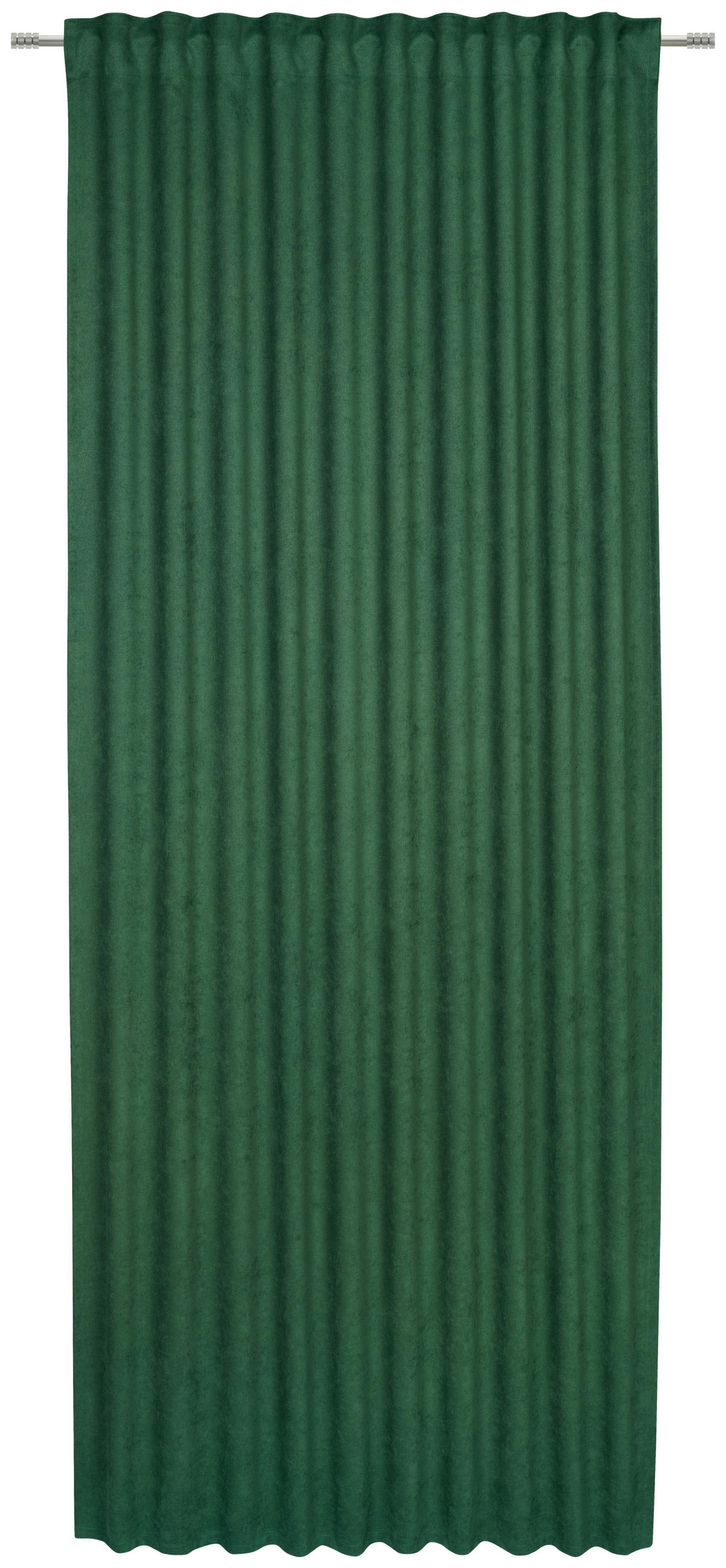 GARDINLÄNGD ej transparent  - mörkgrön, Klassisk, textil (140/245cm) - Esposa