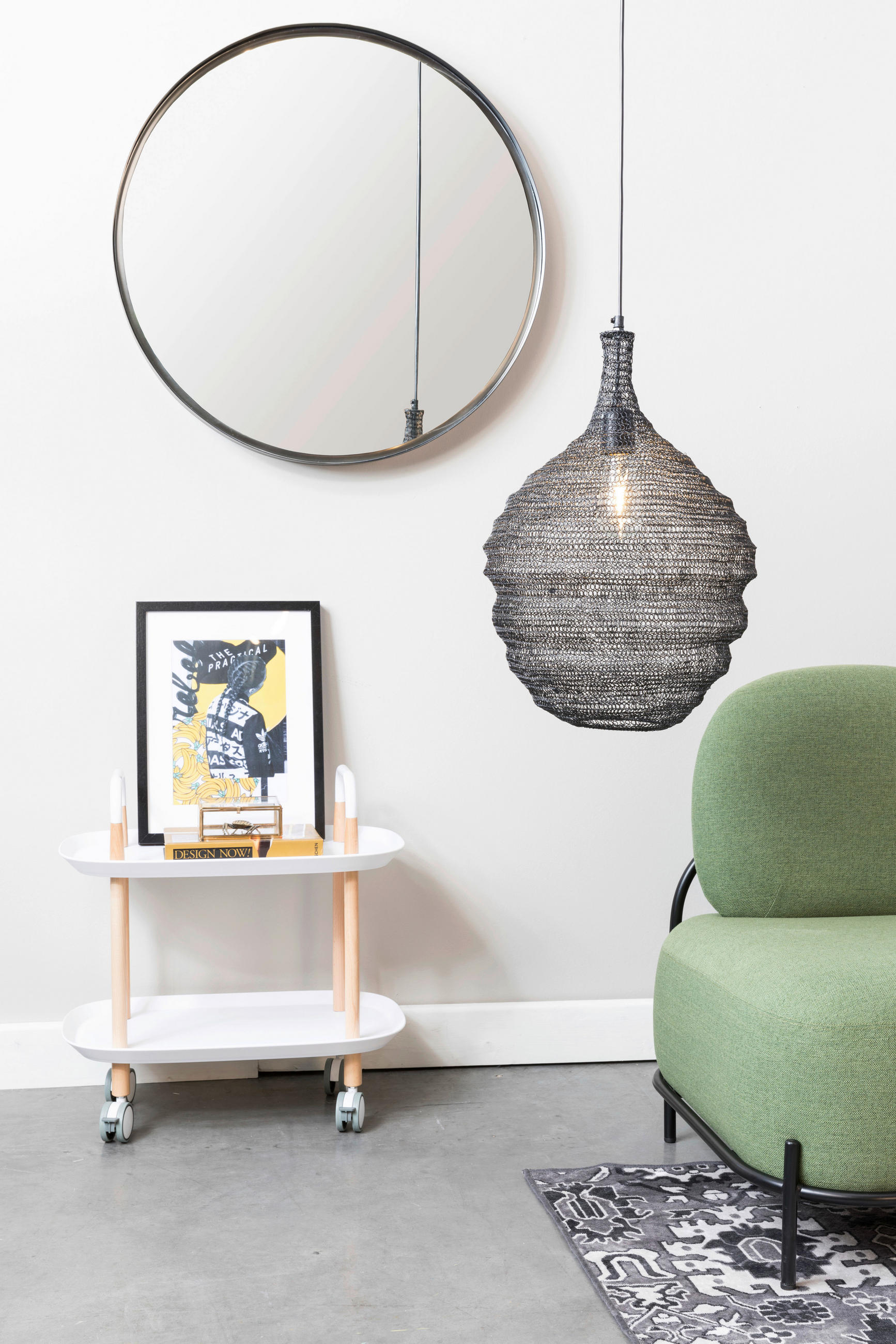 HÄNGELEUCHTE LENA 37/155 cm   - Schwarz, Design, Metall (37/155cm) - Zuiver