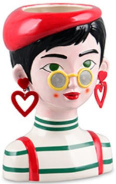 DEKOVASE  - Multicolor, Design, Keramik (16/23,2/14cm)