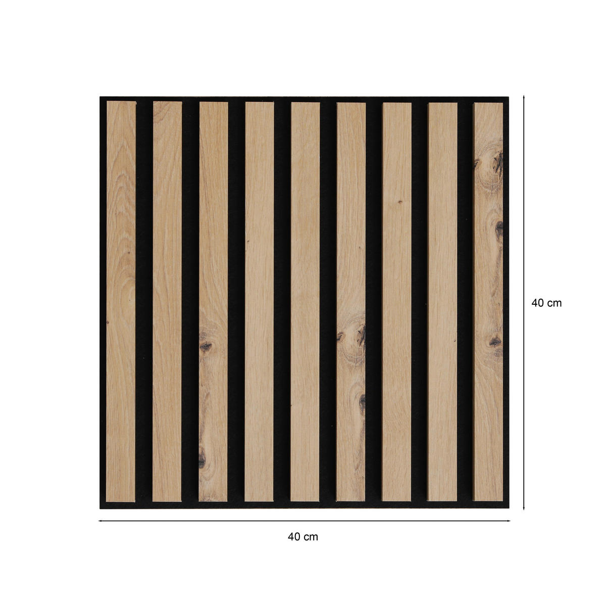 AKUSTICKÝ PANEL 40/40/1,8 cm  - dub artisan, Design, kompozitní dřevo/textil (40/40/1,8cm) - Xora