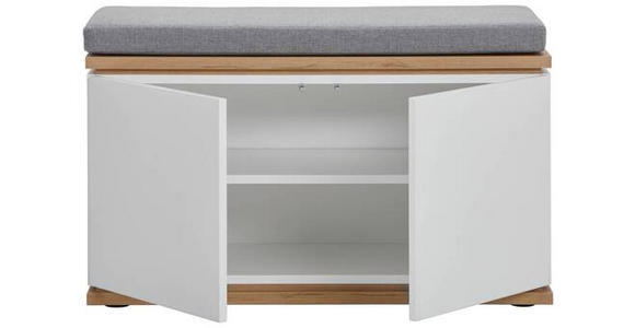 GARDEROBENBANK  in 85/52/38 cm  - Dunkelgrau/Schwarz, Design, Holzwerkstoff/Kunststoff (85/52/38cm) - Xora