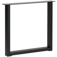 TISCHGESTELL in Metall   - Schwarz, MODERN, Metall (79/72/10cm) - Livetastic