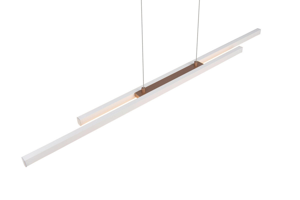 LED-PENDELLEUCHTE    - Braun/Grau, Design, Metall (110,0/150,0/8,5cm)