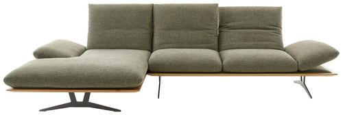 Freisteller von Dieter Knoll ECKSOFA Formia Grün Flachgewebe.