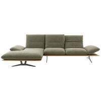 ROHOVÁ SEDACIA SÚPRAVA, drevo, textil, zelená - čierna/zelená, Design, kov/drevo (159/314cm) - Dieter Knoll