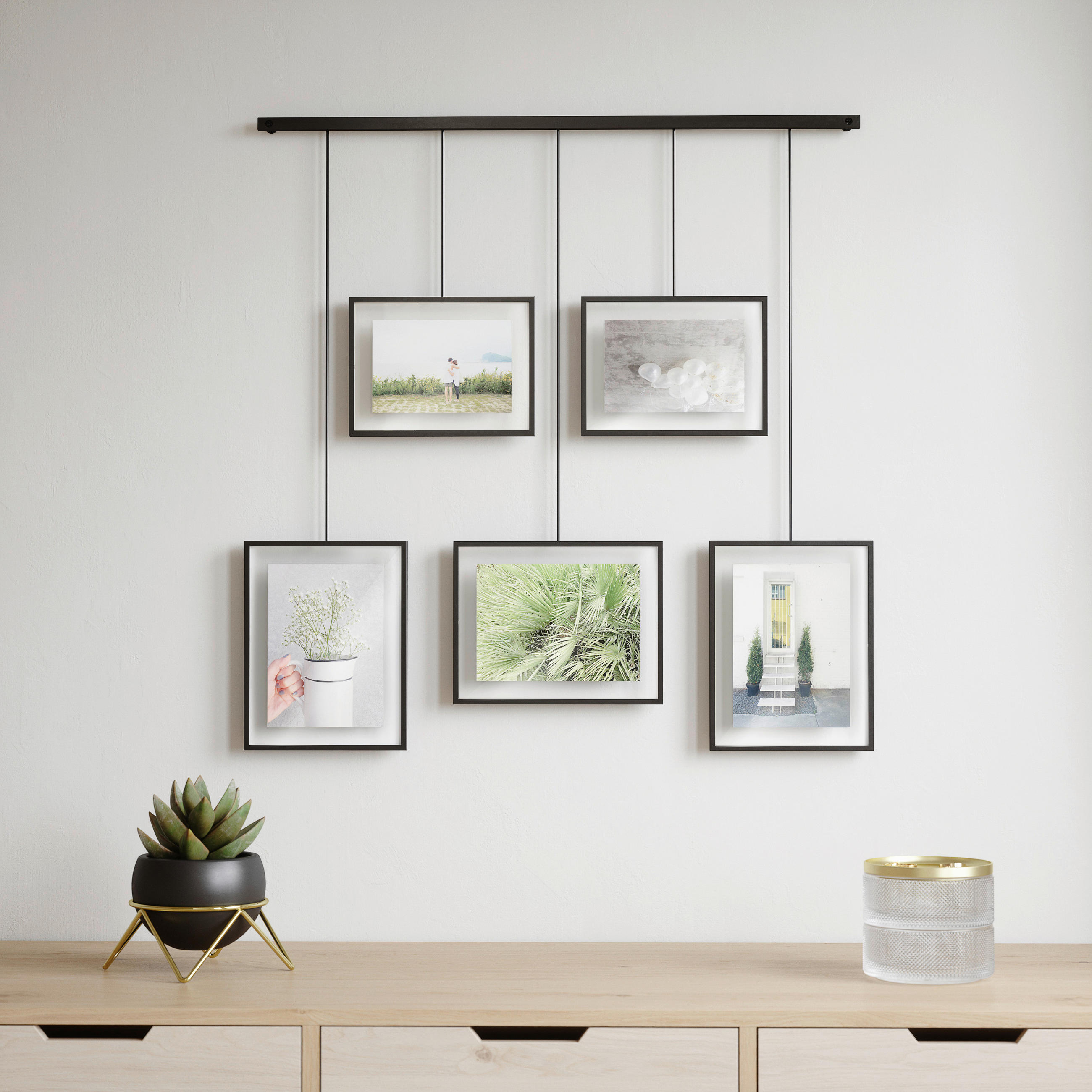 COLLAGEN-BILDERRAHMEN  Schwarz  - Schwarz, Design, Glas/Metall (79,4/3,18/69,5cm) - Umbra