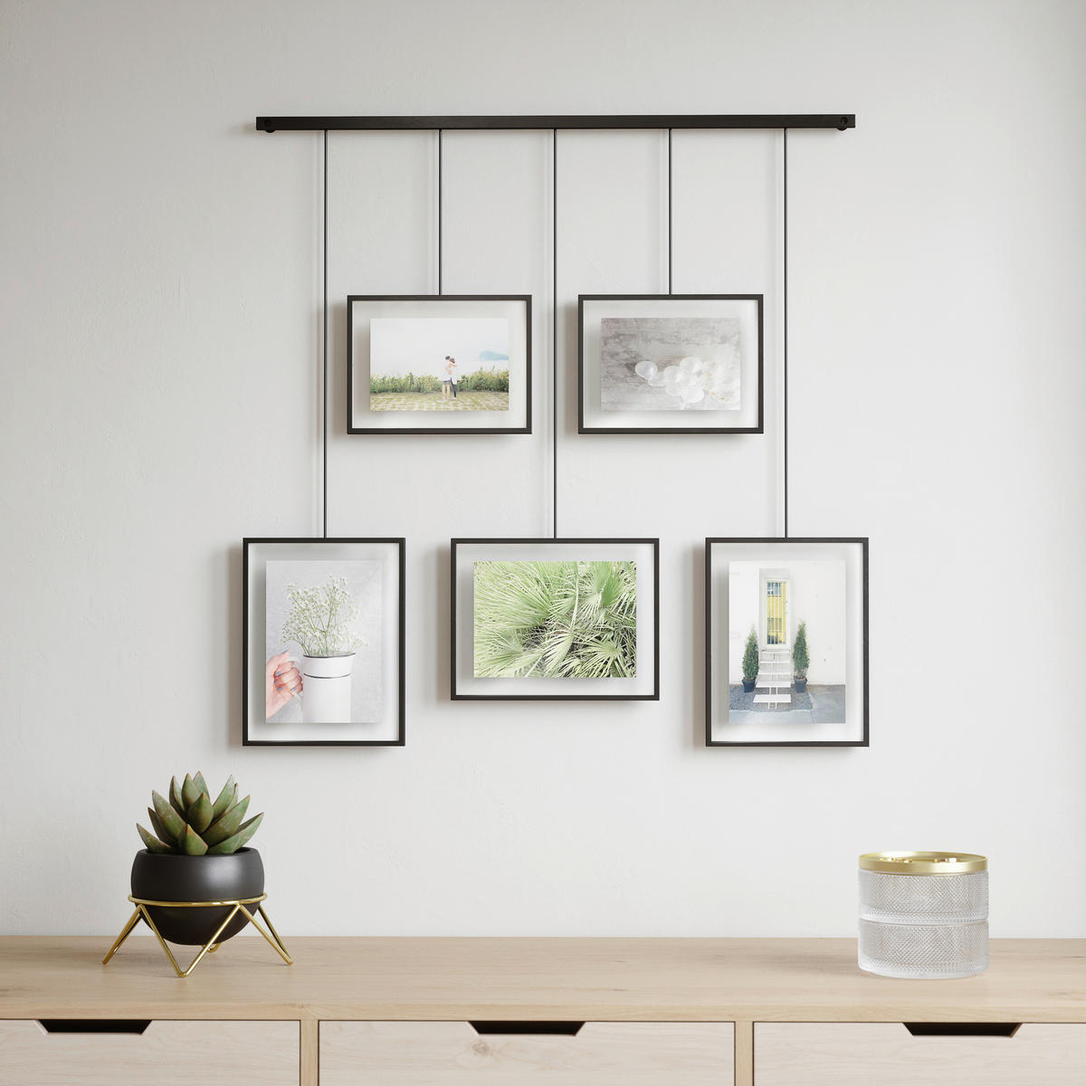 COLLAGEN-BILDERRAHMEN  Schwarz  - Schwarz, Design, Glas/Metall (79,4/3,18/69,5cm) - Umbra