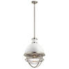 SVJETILJKA VISEĆA  40.8/75.1 cm      Elstead Tollis  - bijela/boje nikla, Design, staklo/metal (40.8/75.1cm) - Elstead Lighting
