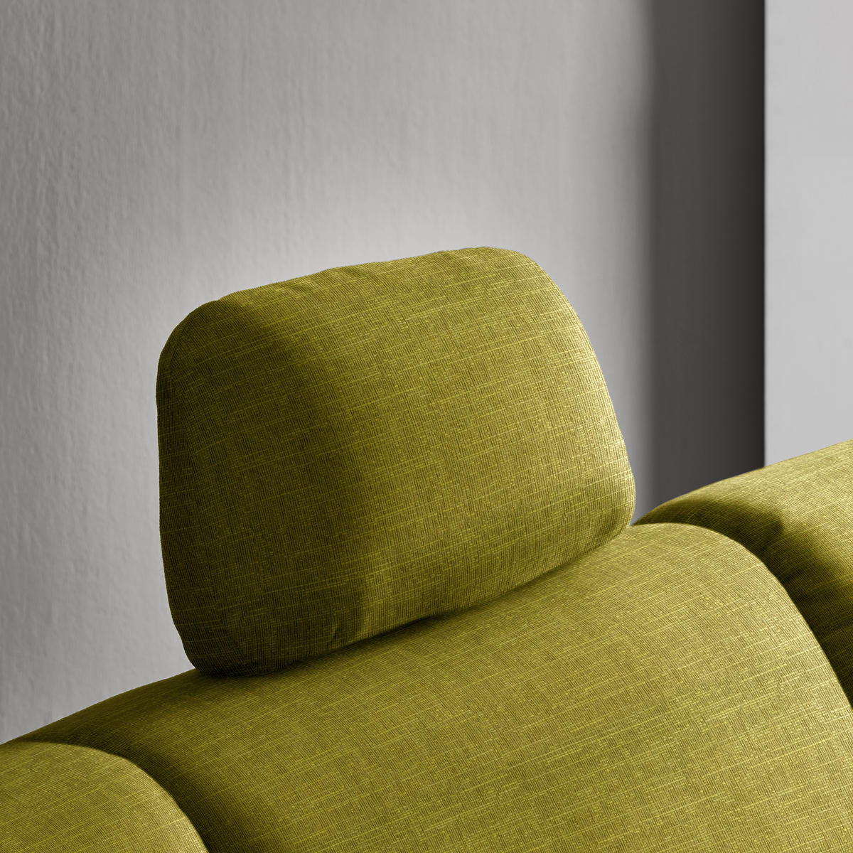 ECKSOFA in Chenille Grün  227/208 cm  - Alufarben/Grün, KONVENTIONELL, Textil/Metall (227/208cm) - Sedda
