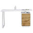 SCHREIBTISCH Eichefarben, Weiß - Eichefarben/Weiß, MODERN, Metall (140/76/60cm) - Xora SCHREIBTISCH Eichefarben, Weiß - Eichefarben/Weiß, MODERN, Metall (140/76/60cm) - Xora