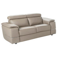 KÉTÜLÉSES KANAPÉ bőr taupe  - taupe, Basics, bőr (170/84/101cm) - Calia Italia