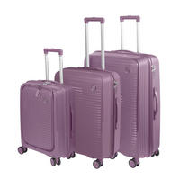 Set Valize De Călătorie - lila, Design, plastic/metal - Novel