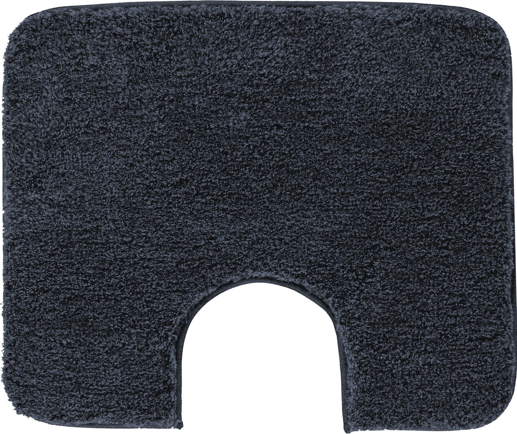 WC-VORLEGER 50/60 cm Dunkelgrau  - Dunkelgrau, Basics, Kunststoff/Textil (50/60cm) - Grund