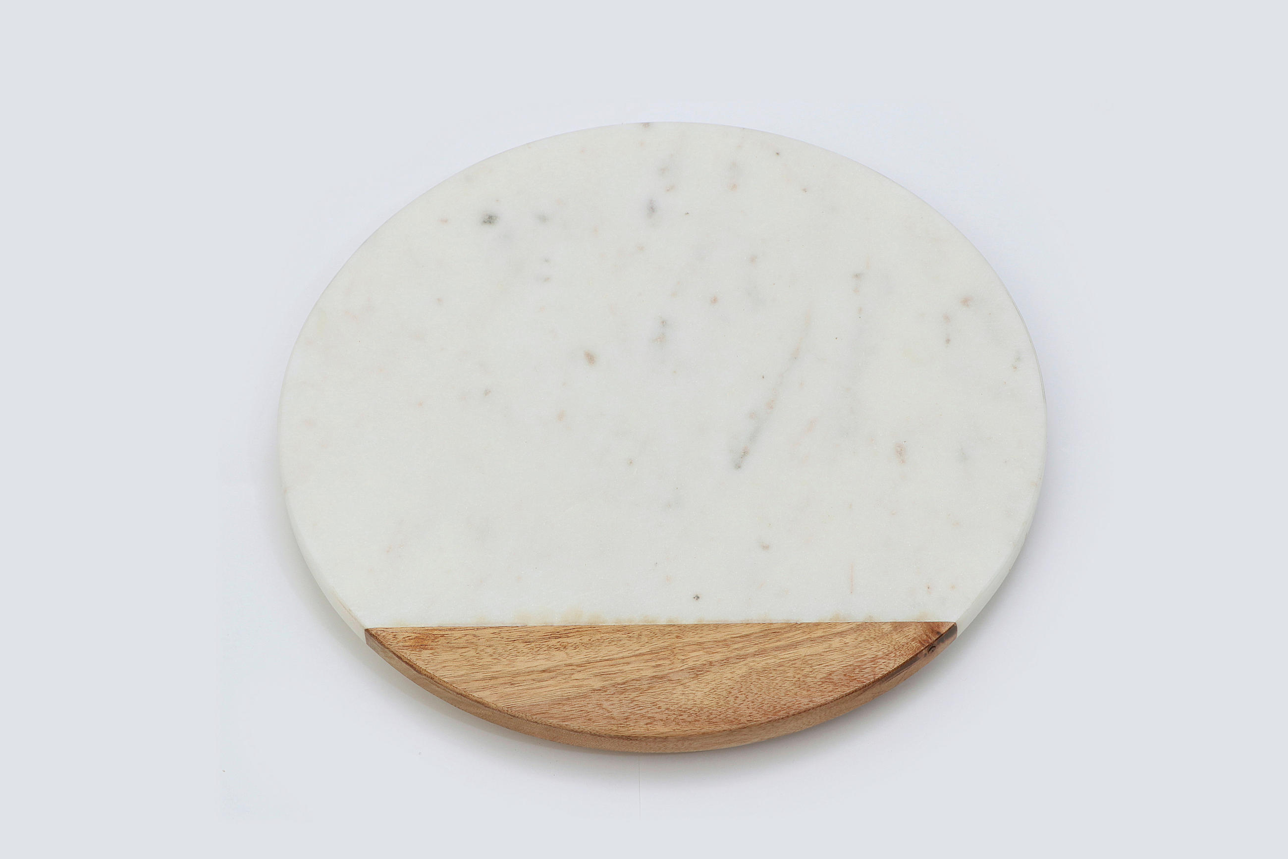 PLATZTELLER  - Naturfarben/Weiß, Trend, Holz/Stein (30/5cm) - Ambia Home