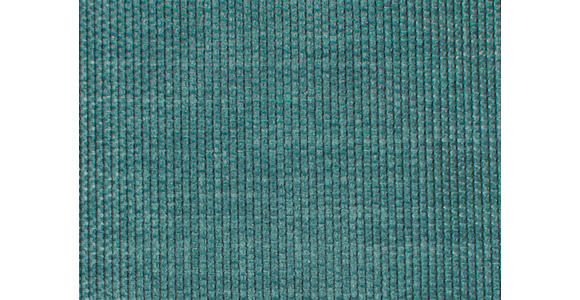 ECKSOFA in Chenille Türkis  305/224 cm  - Türkis/Schwarz, Design, Textil/Metall (305/224cm) - Dieter Knoll