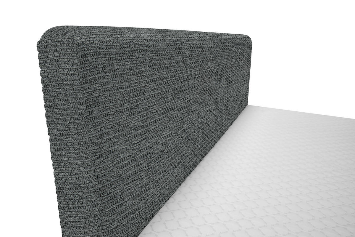 BOXBETT 160/200 cm  in Anthrazit  - Anthrazit/Schwarz, Design, Holz/Holzwerkstoff (160/200cm) - Xora