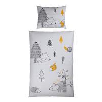 BABYBETTWÄSCHE Perkal 100/135 cm  - Grauweiß, Trend, Textil (100/135cm) - Avelia