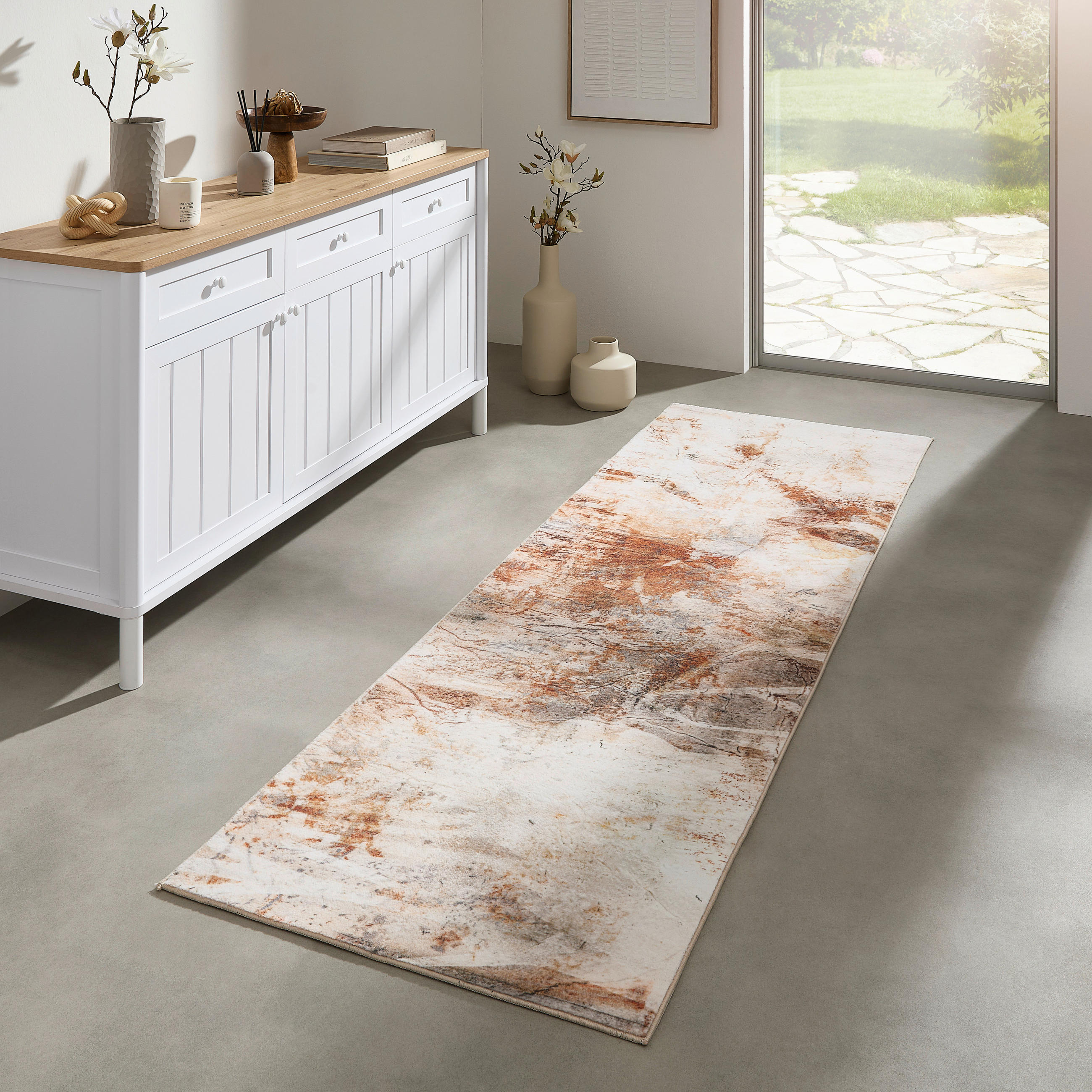 LÄUFER 80/240 cm  - Multicolor/Braun, Design, Textil (80/240cm) - Novel