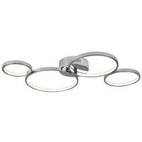 STROPNA LED-SVETILKA  Solexa 34.74 W/2240 lm/3000 K/220-240 V/ - barve kroma/bela, Design, kovina/umetna masa (75/50/7,4cm)