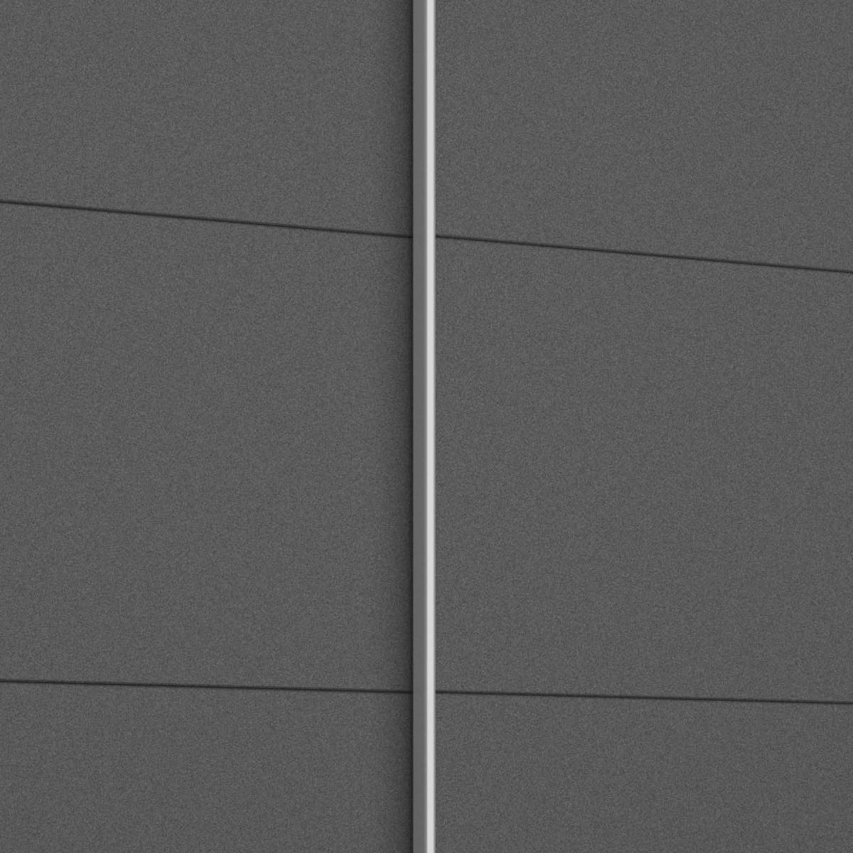 FÜGGESZTETT TOLÓAJTÓS SZEKRÉN szürke  - alumínium színű/szürke, Modern, faalapú anyag/fém (181/210/62cm) - Rauch Möbel