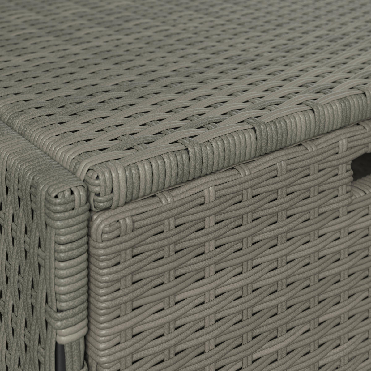 GARTENKOMMODE 55/111/55 cm  - Silberfarben/Grau, MODERN, Kunststoff/Metall (55/111/55cm) - Ambia Garden