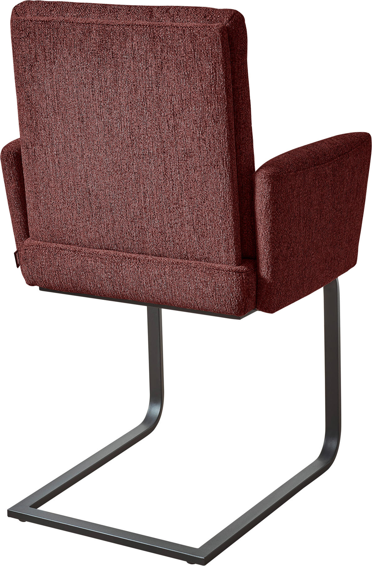ARMLEHNSTUHL  in Stahl Chenille  - Schwarz/Rosa, Design, Textil/Metall (56/92/60cm) - Dieter Knoll