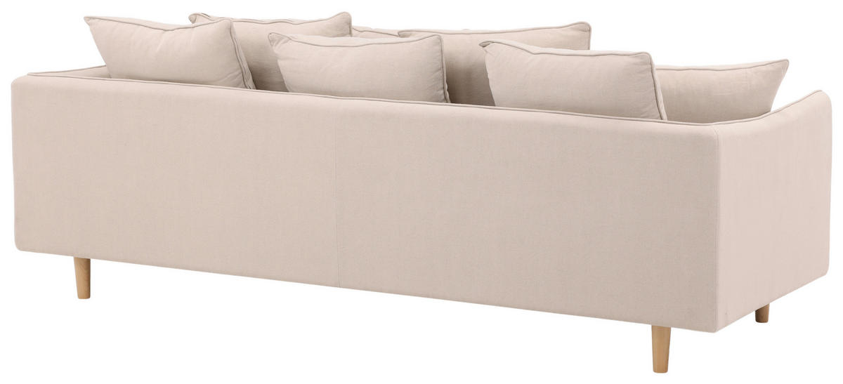 2-SITZER-SOFA in Beige  - Beige, Design, Holz/Textil (240/91/92cm) - Livetastic