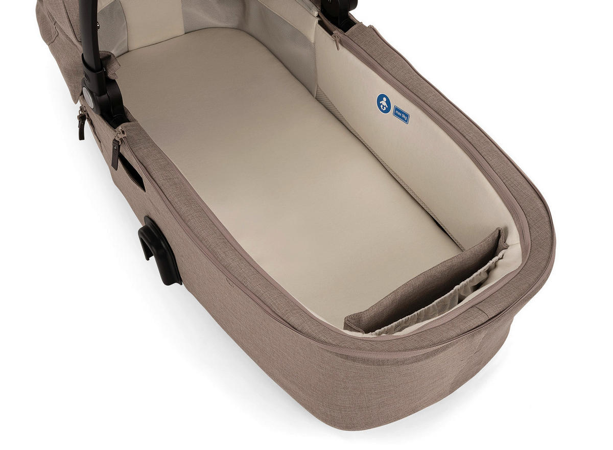 TRAGEWANNE DEMI NEXT  - Graubraun/Naturfarben, Basics, Textil (43/58/88cm) - Nuna