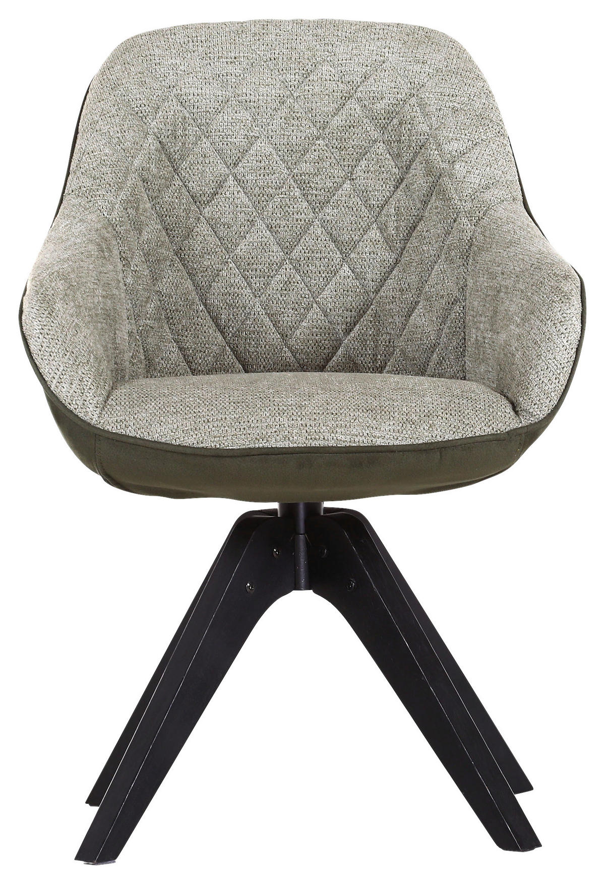 SCAUN CU BRAȚE in verde, negru  - verde/negru, Lifestyle, lemn/textil (60/83/65cm) - Landscape