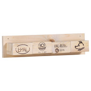 WANDREGAL massiv Naturfarben - Naturfarben, Trend, Holz (60/14/12cm) - Carryhome