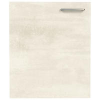 KÜCHENSCHRANKFRONT 60/72/1,9 cm  in Weiß  - Edelstahlfarben/Weiß, MODERN, Holzwerkstoff/Metall (60/72/1,9cm) - Nobilia