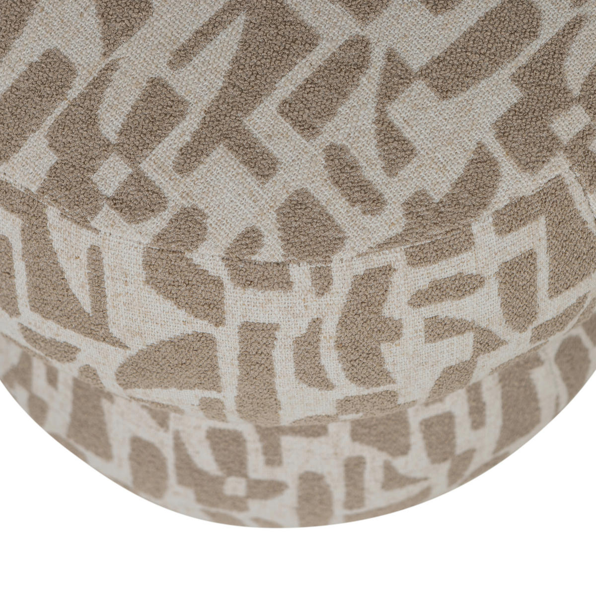 POUF in Sandfarben Textil  - Sandfarben, Design, Textil (43/40/43cm) - Livetastic