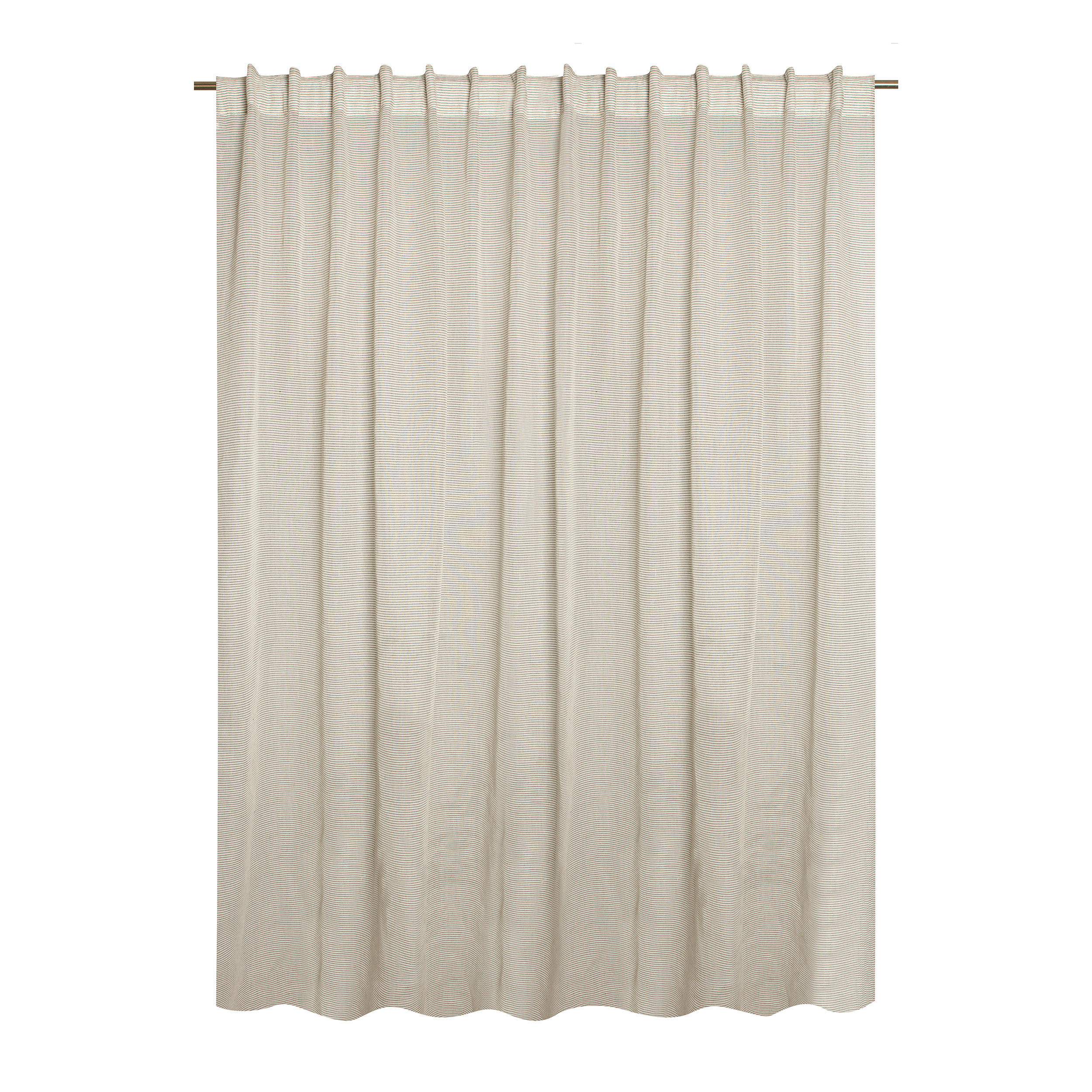 FERTIGVORHANG transparent  - Greige, Basics, Textil (140/240cm)