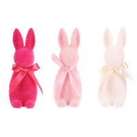DEKORAČNÝ ZAJAC - viacfarebná, Basics, plast (6/16/7cm)