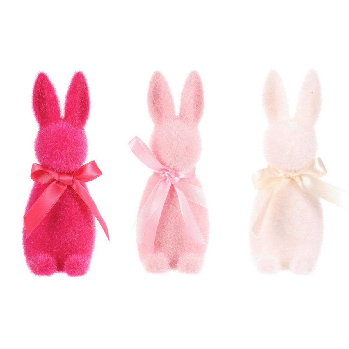 DEKORAČNÝ ZAJAC - viacfarebná, Basics, plast (6/16/7cm)