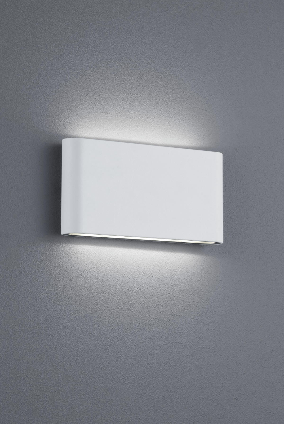 VÄGGLAMPA FÖR UTOMHUS - vit, Design, metall (9/17,5/3,0cm) - Trio Leuchten