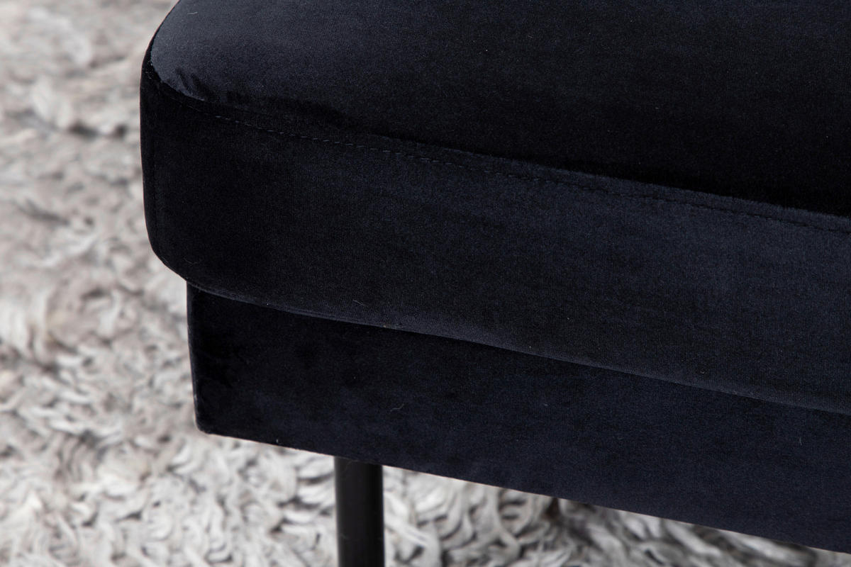 HOCKER in Metall, Textil  - Design, Textil/Metall (85/47/64cm) - Livetastic