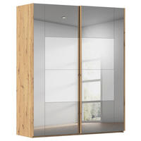 SCHWEBETÜRENSCHRANK 181/223/68 cm 2-türig Eiche Artisan  - Eiche Artisan, Design, Glas/Holzwerkstoff (181/223/68cm) - Xora