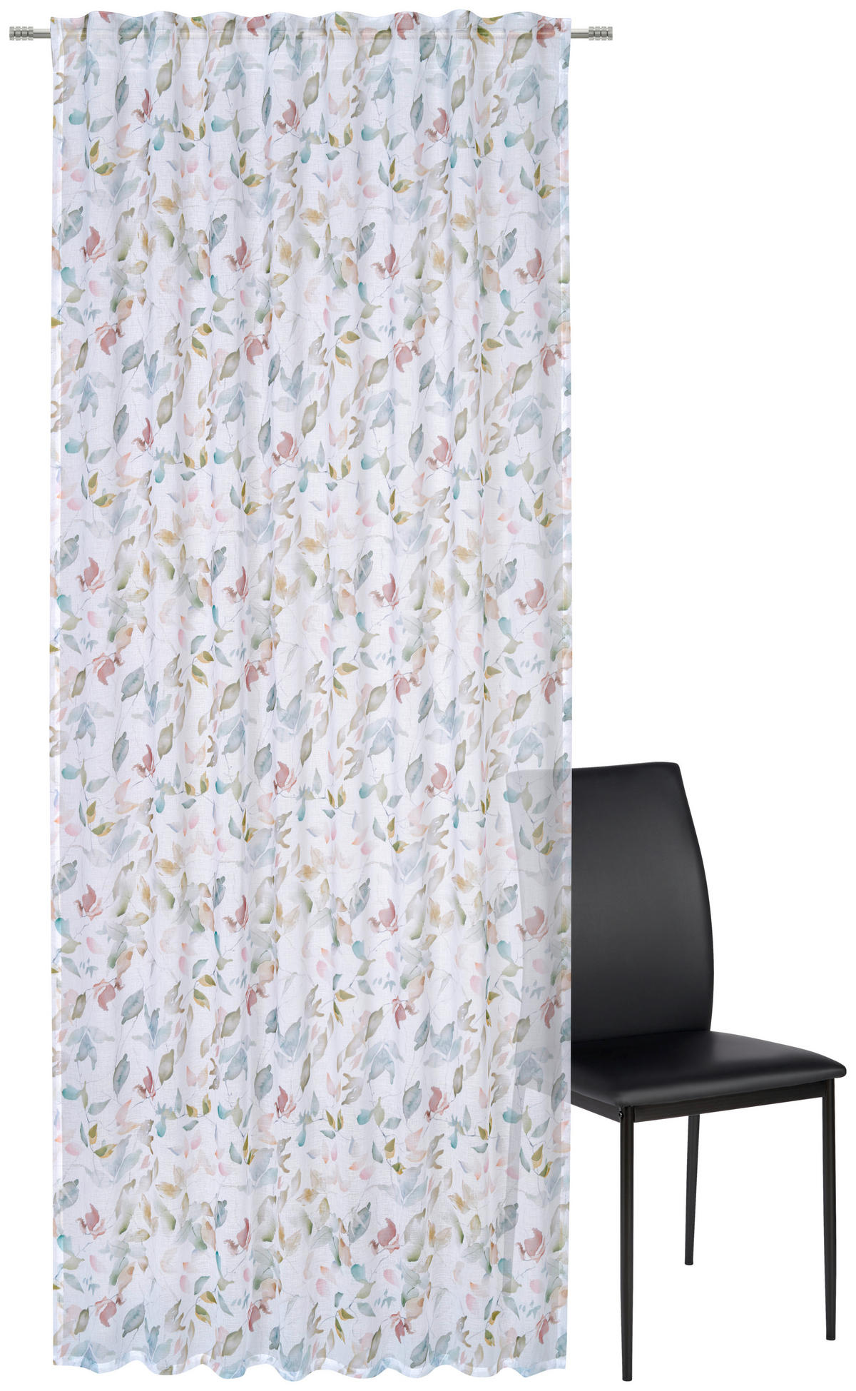 FERTIGVORHANG  transparent   135/245 cm  - Rot, Natur, Textil (135/245cm) - Esposa