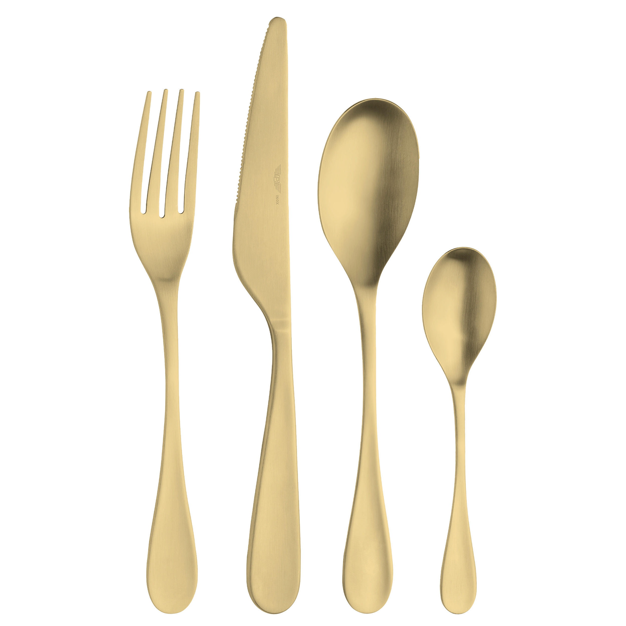 Besteckset Drop Sun Goldfarben