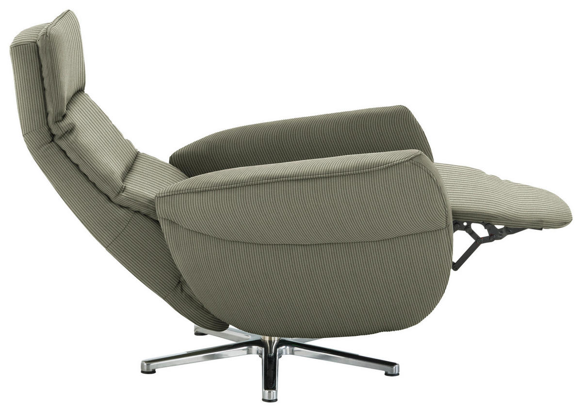 RELAXSESSEL Textil Hellgrün  - Chromfarben/Hellgrün, Design, Textil/Metall (78/113/83cm) - Beldomo Speed